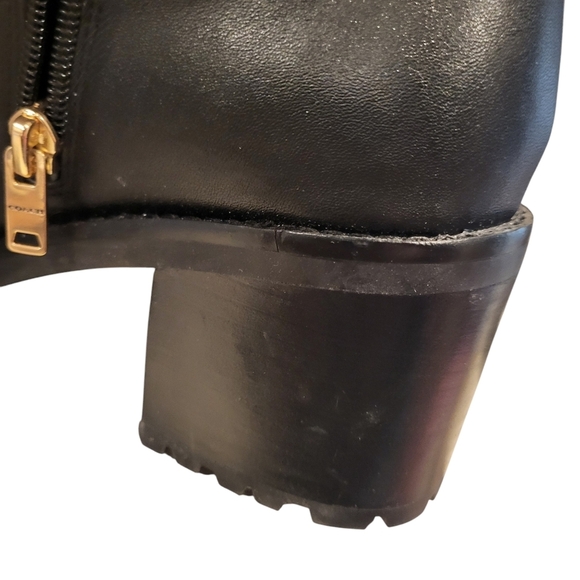 Coach Women's Joy Leather Boots Chunky Heel Size 9.5B - Picture 9 of 9